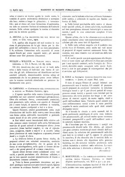 Pathologica rivista quindicinale