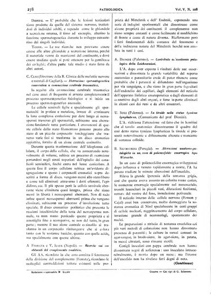 Pathologica rivista quindicinale