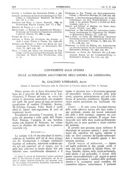 Pathologica rivista quindicinale