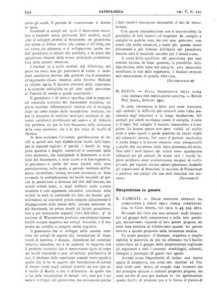 Pathologica rivista quindicinale