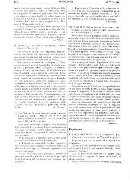 Pathologica rivista quindicinale