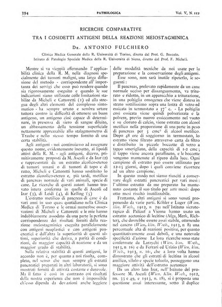 Pathologica rivista quindicinale