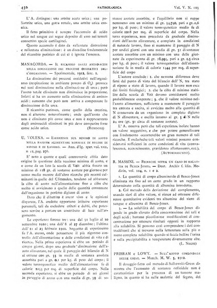 Pathologica rivista quindicinale