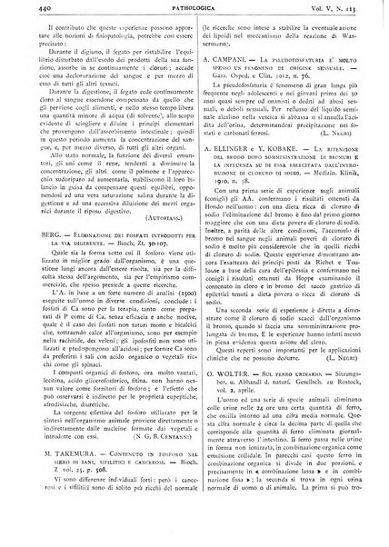 Pathologica rivista quindicinale