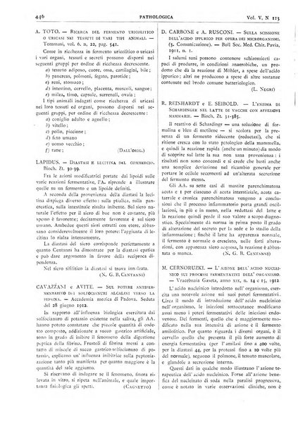 Pathologica rivista quindicinale