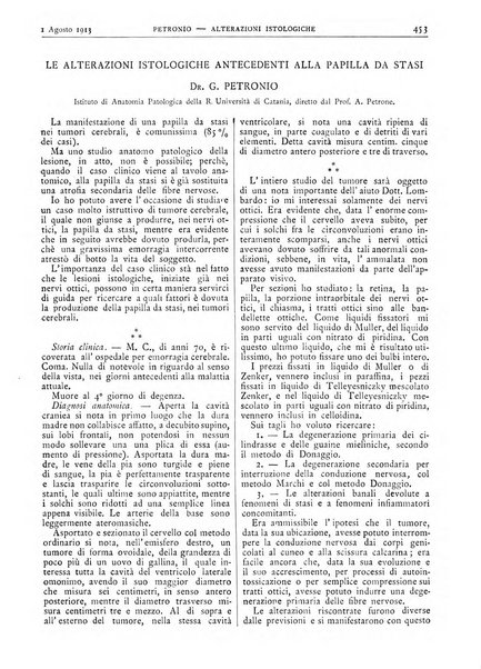 Pathologica rivista quindicinale