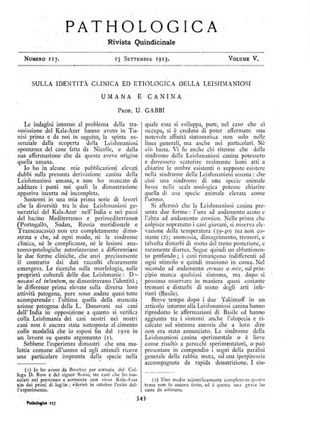 Pathologica rivista quindicinale