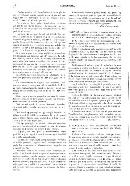 Pathologica rivista quindicinale