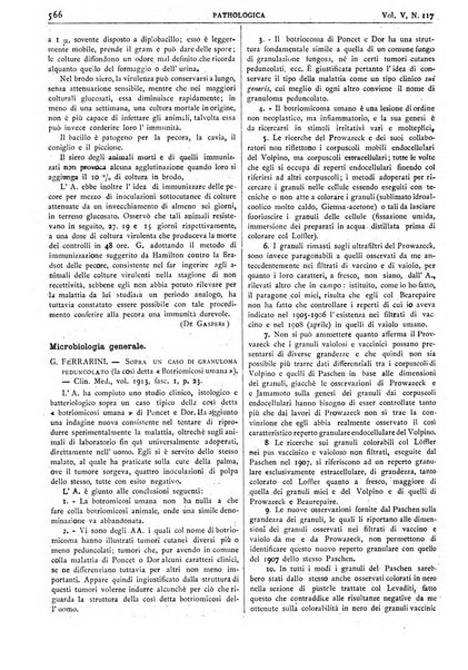 Pathologica rivista quindicinale