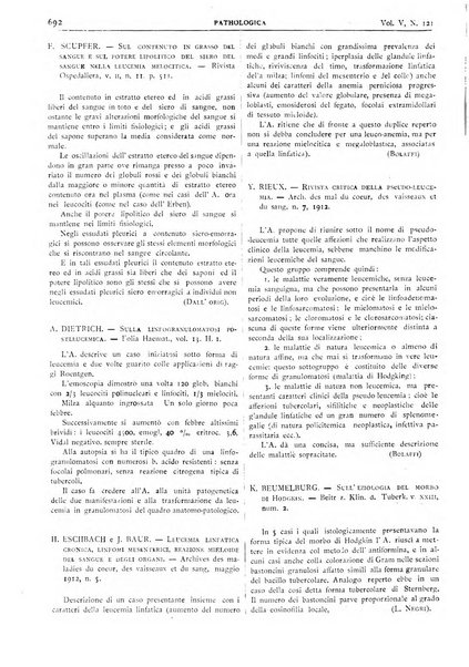 Pathologica rivista quindicinale