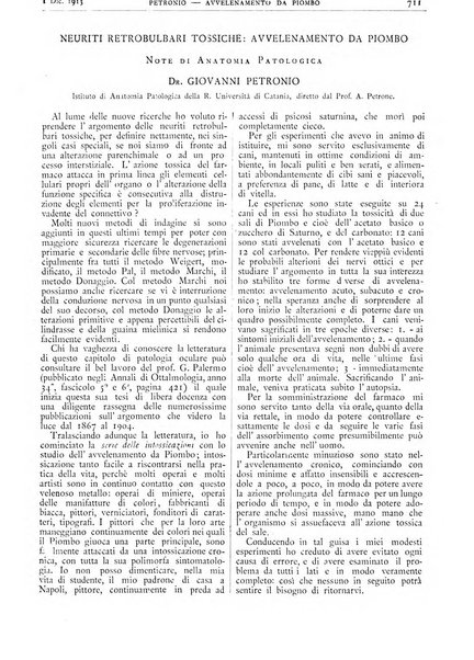 Pathologica rivista quindicinale