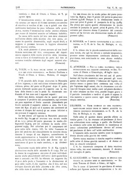 Pathologica rivista quindicinale