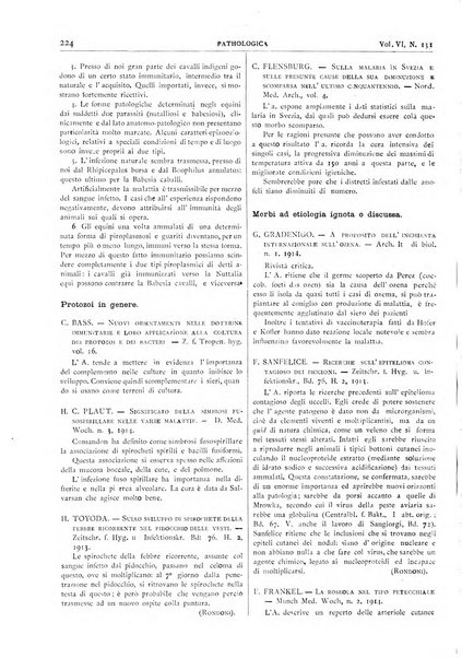 Pathologica rivista quindicinale