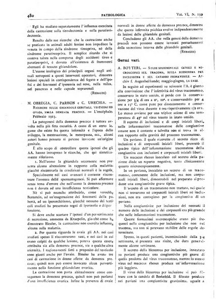 Pathologica rivista quindicinale