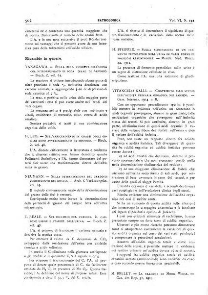 Pathologica rivista quindicinale