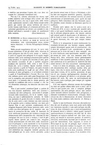 Pathologica rivista quindicinale