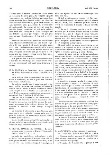 Pathologica rivista quindicinale