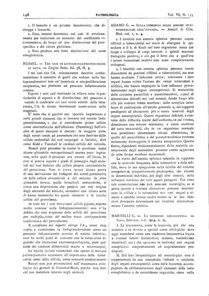 Pathologica rivista quindicinale