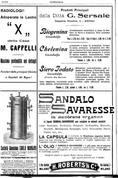 Pathologica rivista quindicinale