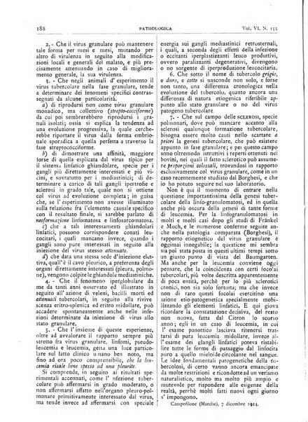 Pathologica rivista quindicinale