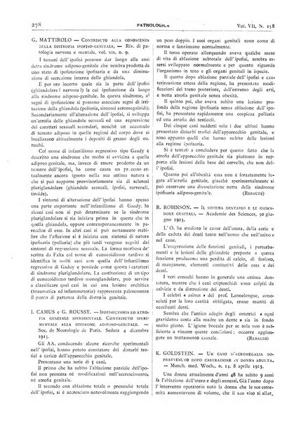 Pathologica rivista quindicinale