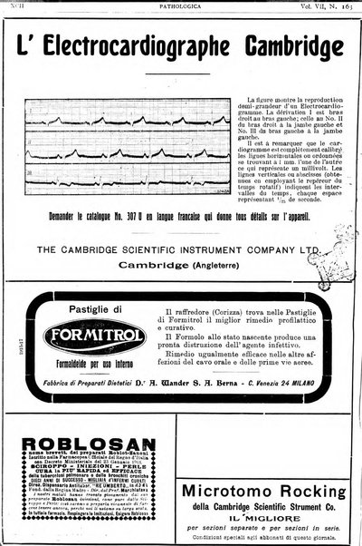 Pathologica rivista quindicinale