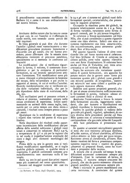 Pathologica rivista quindicinale