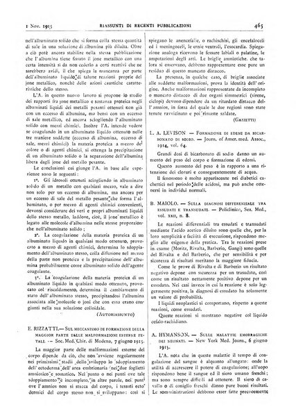 Pathologica rivista quindicinale