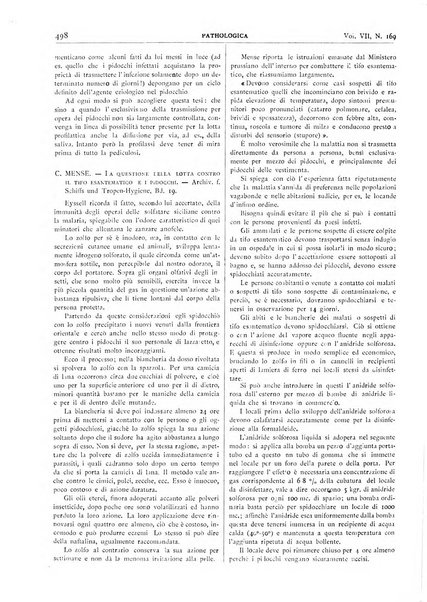 Pathologica rivista quindicinale