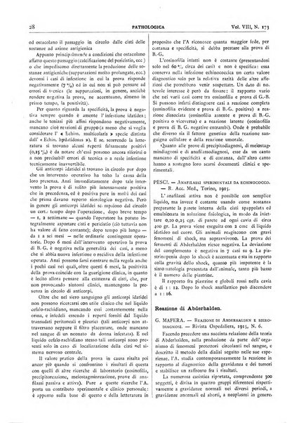 Pathologica rivista quindicinale