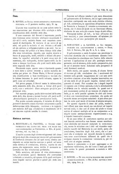 Pathologica rivista quindicinale