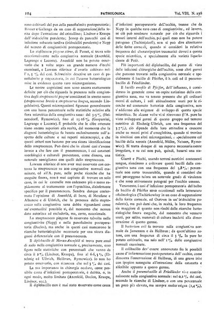 Pathologica rivista quindicinale