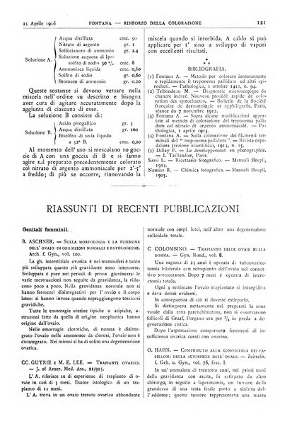 Pathologica rivista quindicinale