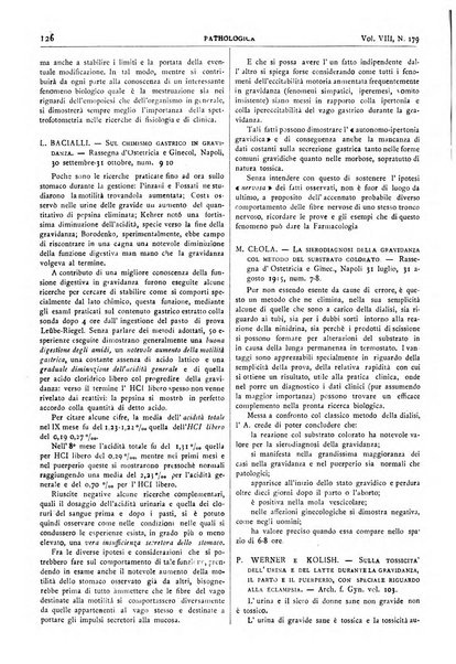 Pathologica rivista quindicinale