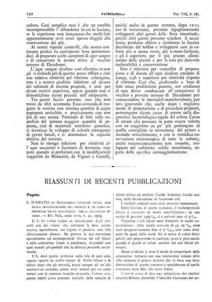 Pathologica rivista quindicinale