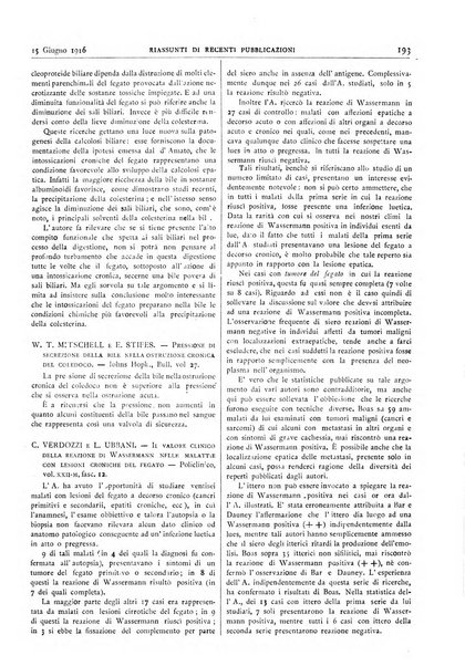 Pathologica rivista quindicinale