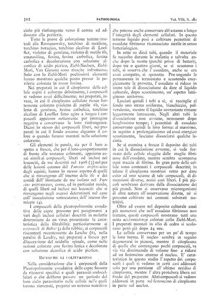 Pathologica rivista quindicinale