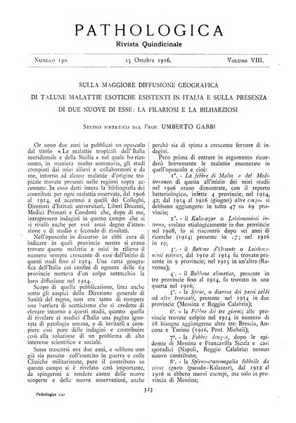 Pathologica rivista quindicinale