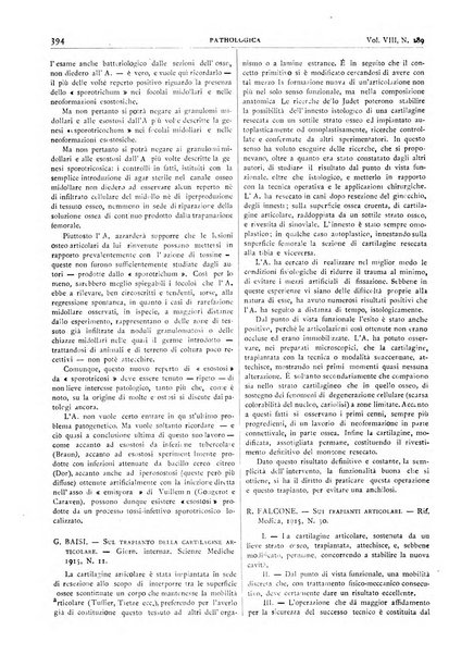 Pathologica rivista quindicinale