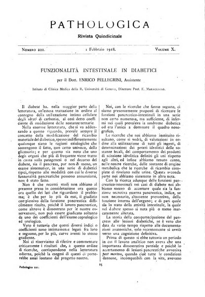 Pathologica rivista quindicinale