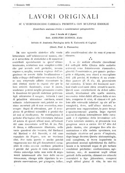 Pathologica rivista quindicinale