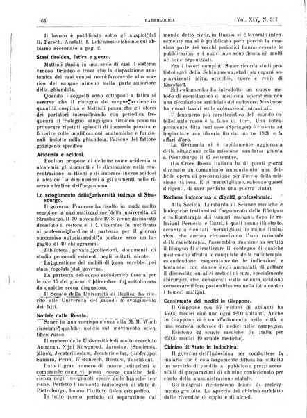 Pathologica rivista quindicinale