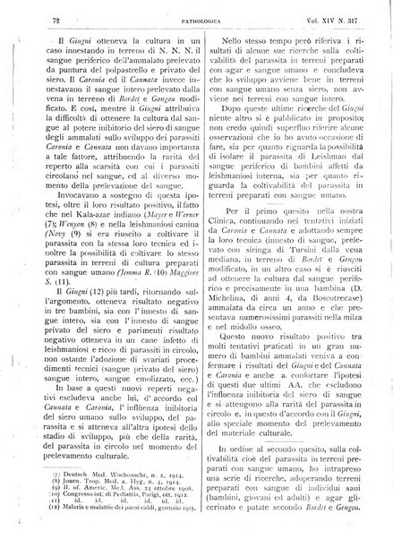 Pathologica rivista quindicinale