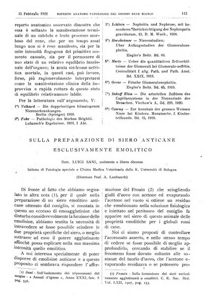 Pathologica rivista quindicinale