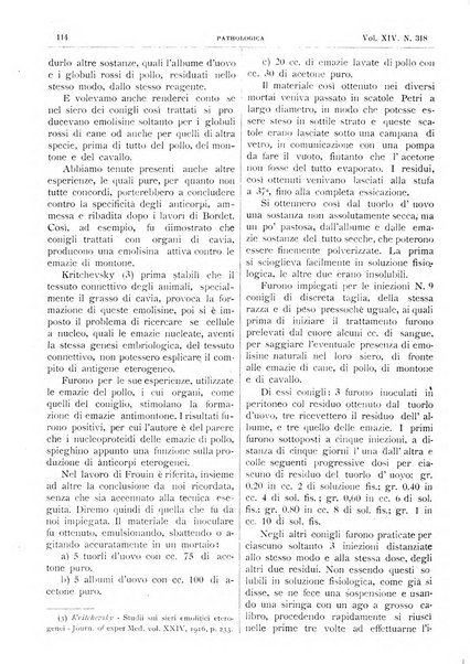 Pathologica rivista quindicinale