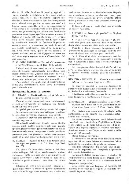 Pathologica rivista quindicinale