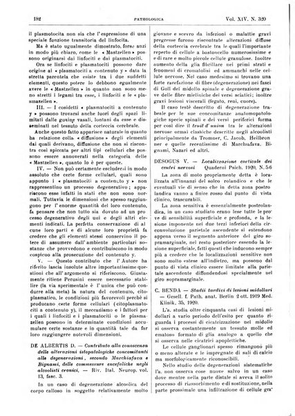 Pathologica rivista quindicinale