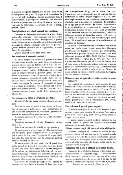 Pathologica rivista quindicinale