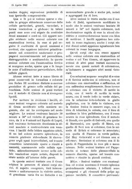 Pathologica rivista quindicinale