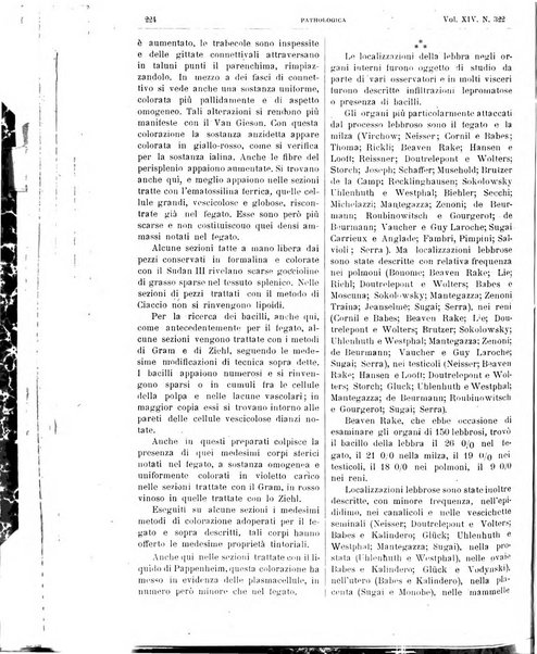 Pathologica rivista quindicinale